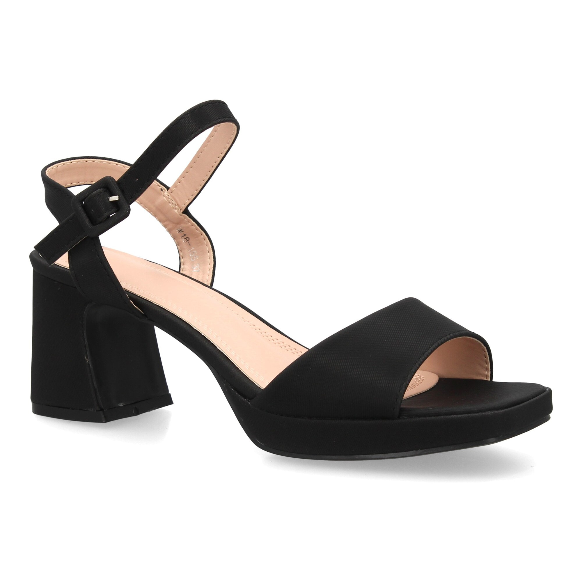 Sandalia tacón ancho plataforma elegante para mujer