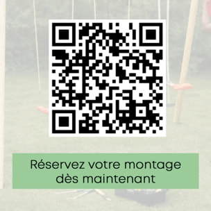 Portique bois 2,30 m Artix HALI - 6 enfants