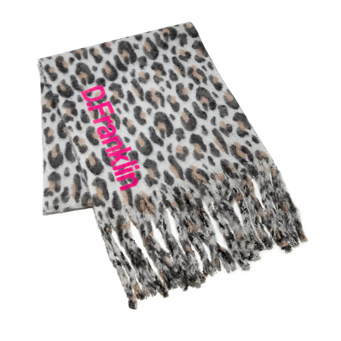 Bufanda Estampada en Leopardo Nordic TRK Leopard Scarf en Marrón D.Franklin