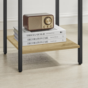Comodino industriale Artisan con cassetto e ripiano