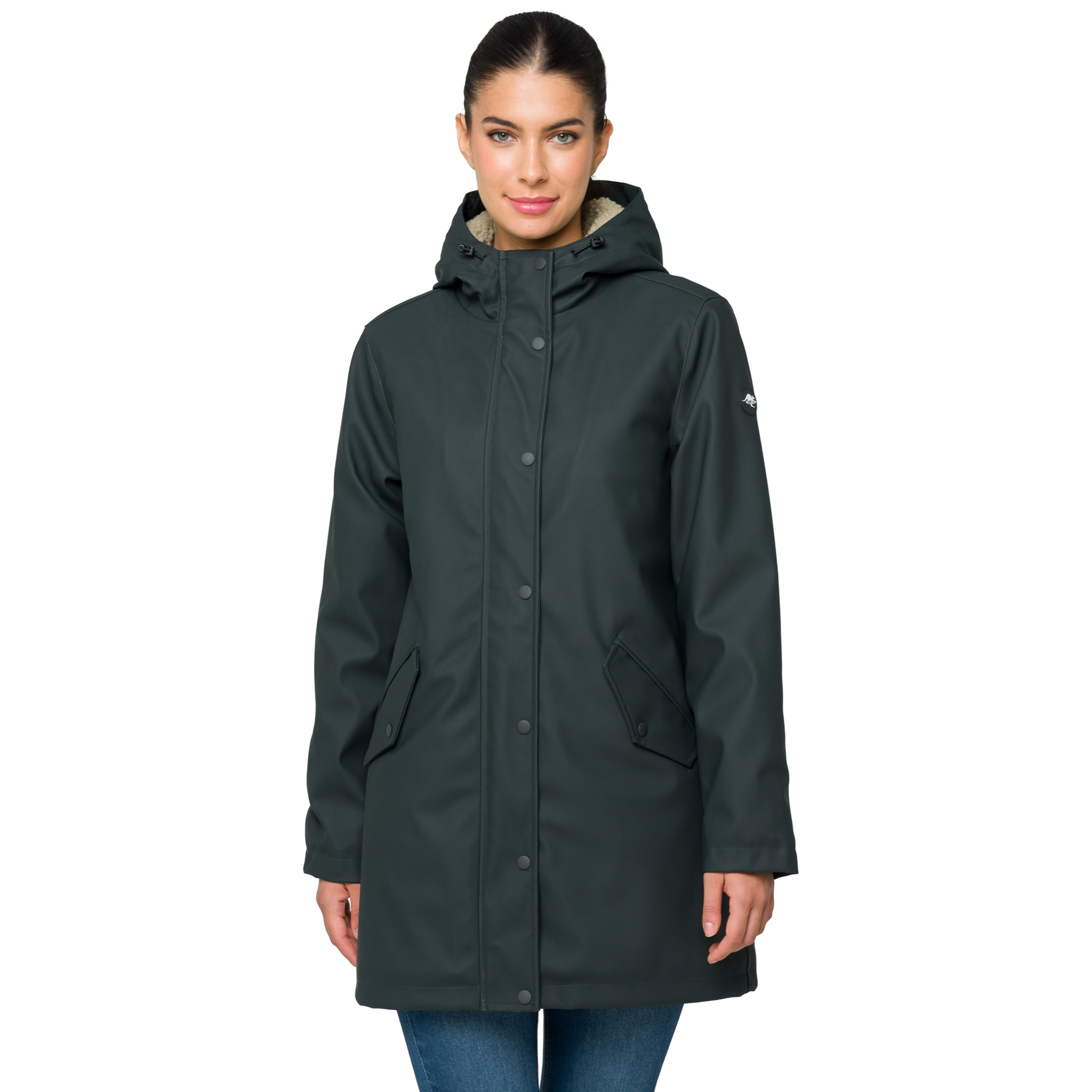 Giacca Hot Buttered termica impermeabile Karen verde scuro