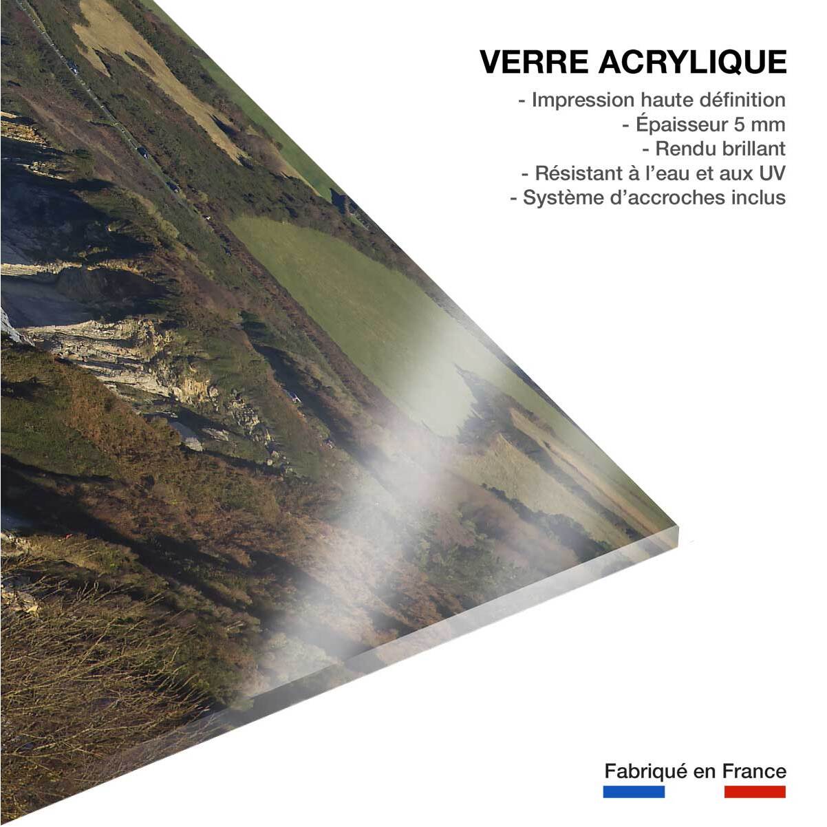 Tableau paysage ocean corniche d'hendaye  Tableau plexiglas