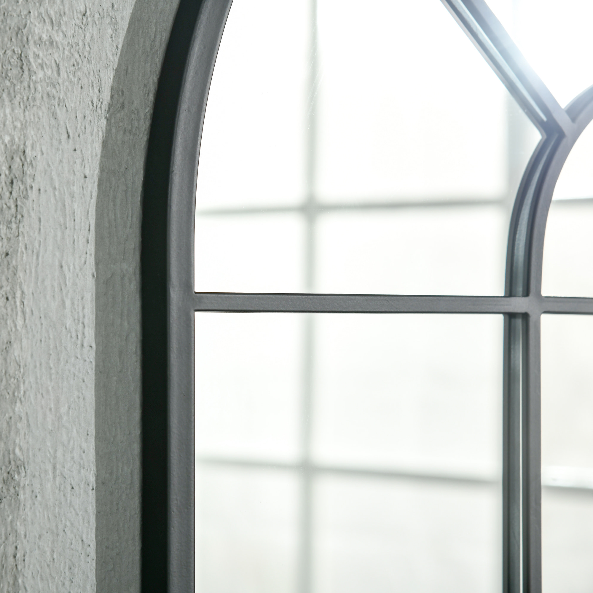 Espejo Decorativo de Pared 60x91 cm Espejo de Ventana para Salón Dormitorio