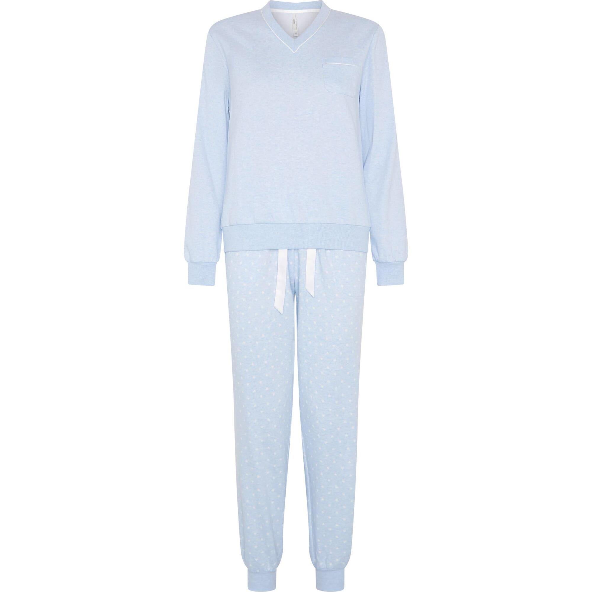 Pijama mujer de pico con corazones