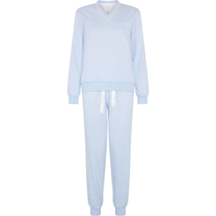 Pijama mujer de pico con corazones