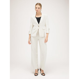 Motivi - Blazer fluida monopetto - Bianco