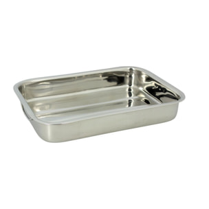Plat à four rectangulaire en inox avec poignées 35x25cm HARRY