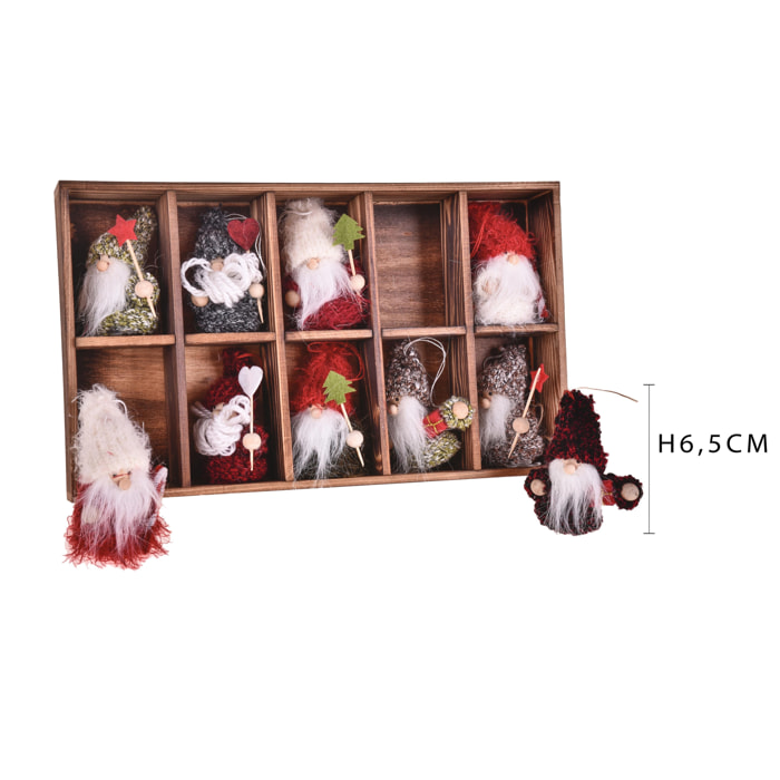 Babbo natale - Pezzi 2 - 4,5xH6,5x2,5cm - Bianchi Dino SpA