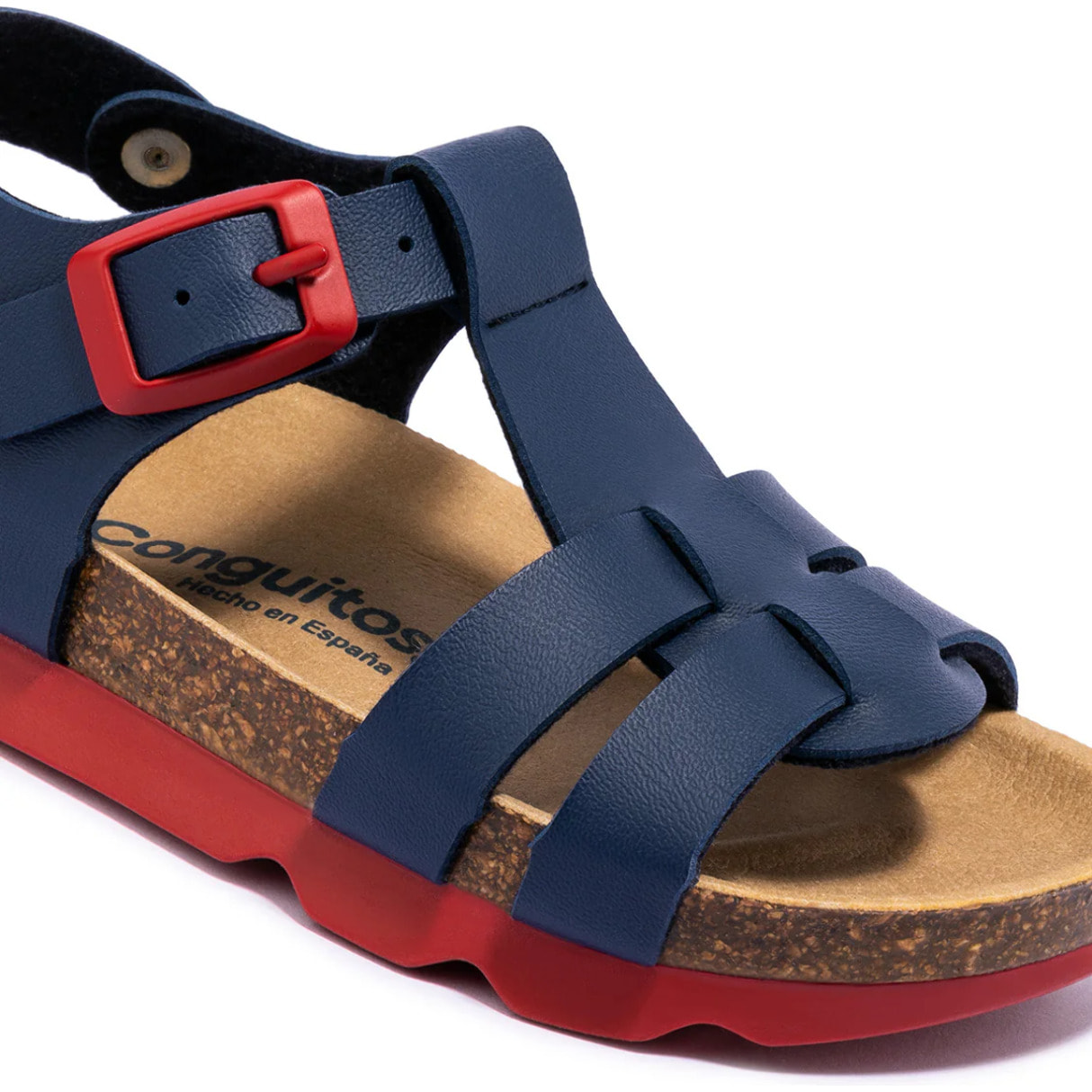 Sandalias Unisex Bio Hebilla En Azul Marino