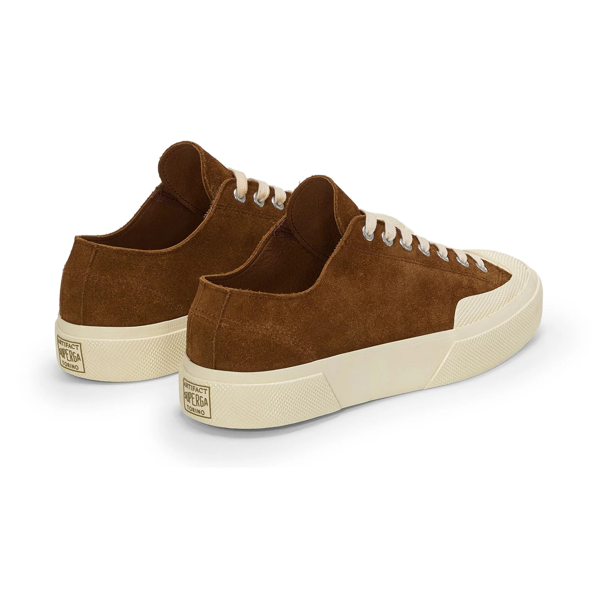 Sneakers Superga Uomo Donna Marrone 2432 Works Suede Flesh Out