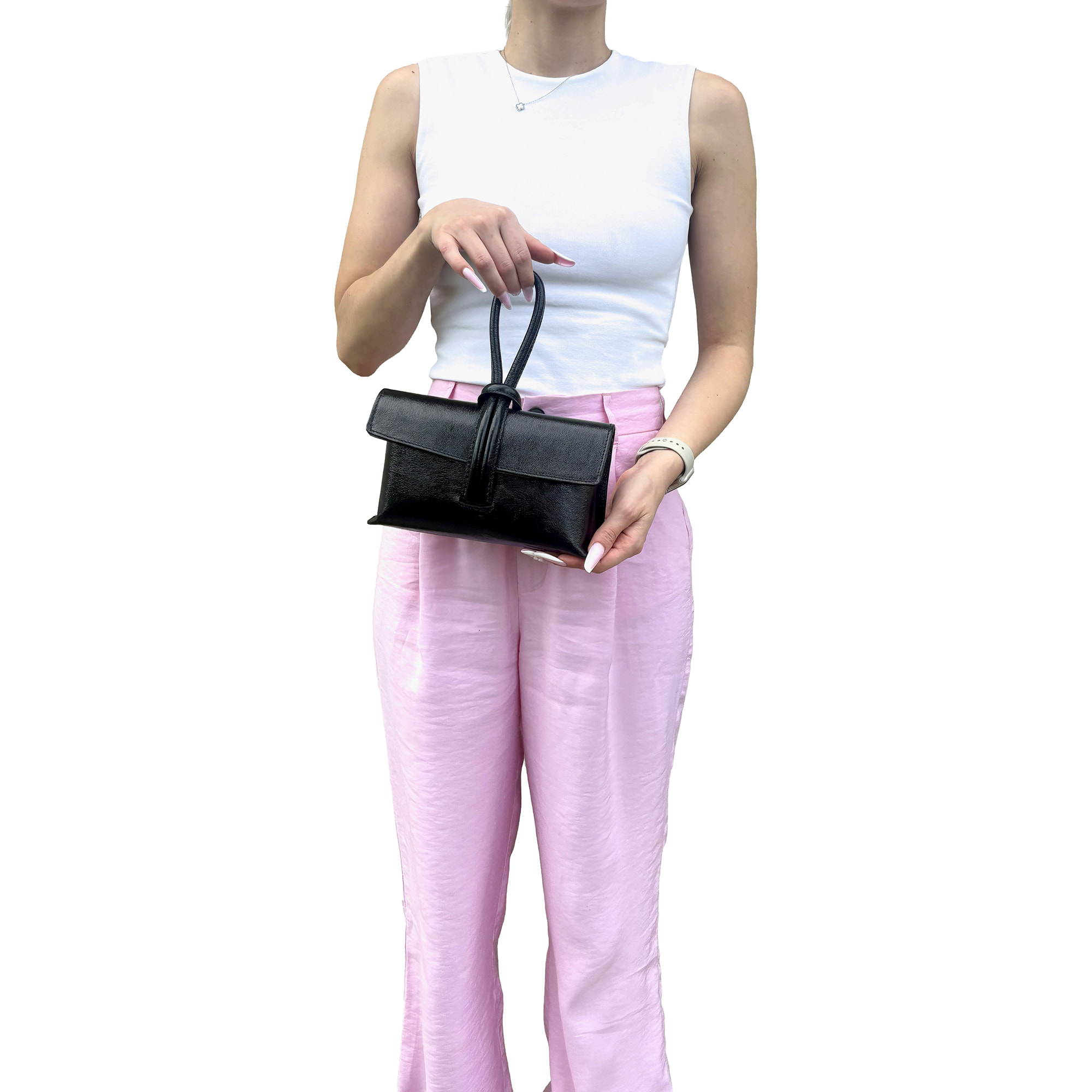 Borsetta Pochette in Vera Pelle Made in Italy