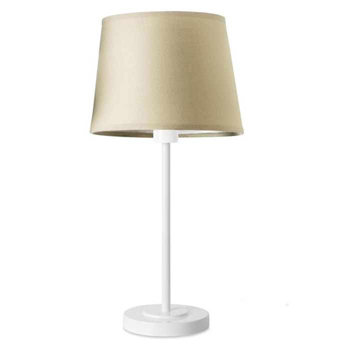 LEDS·C4 Sobremesa Michigan E27 60 Blanco Pantalla No Incluida para Interior de Mesa en Comedor, Dormitorio, Oficina