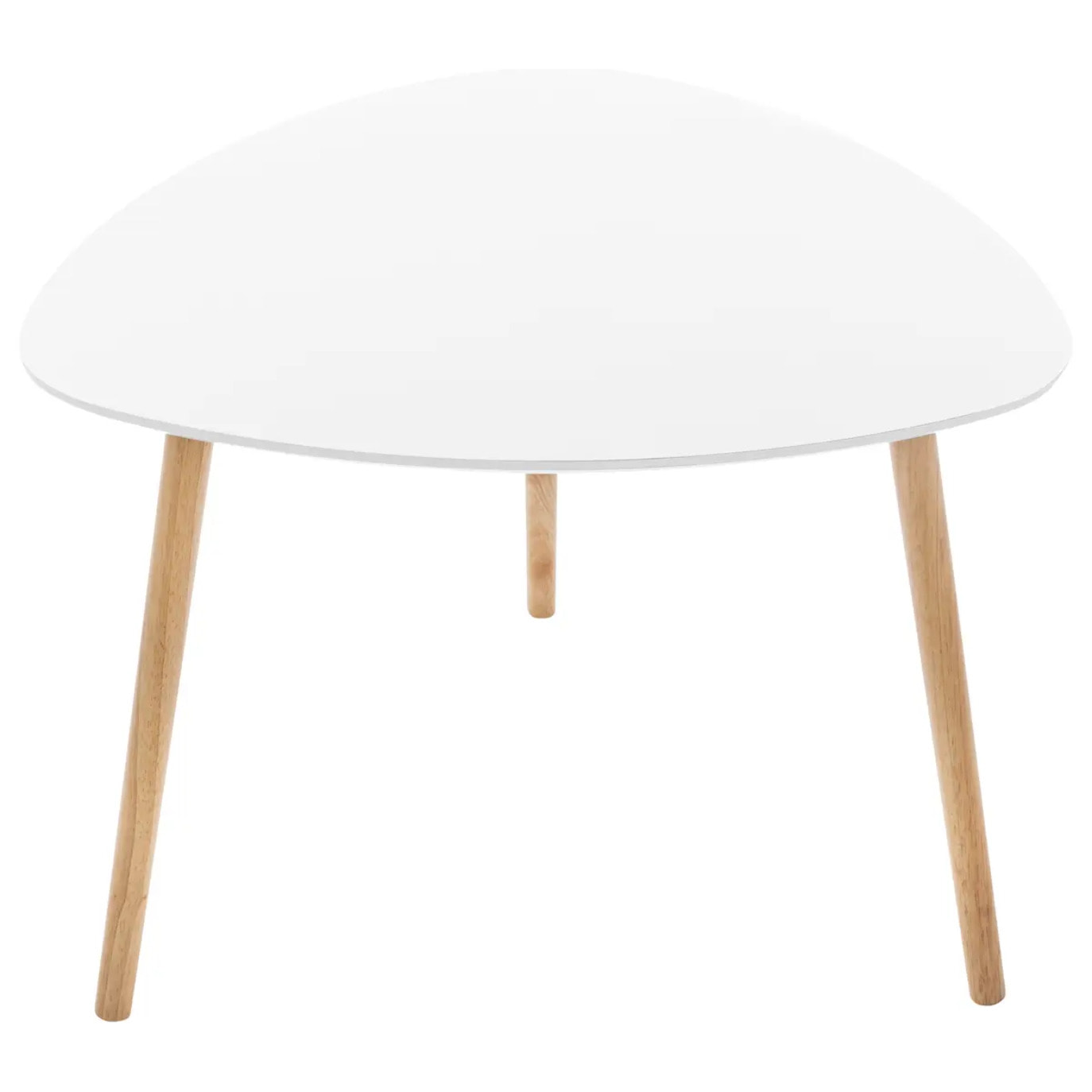Lot de 3 tables gigognes "Mileo" blanc L34/46/60cm