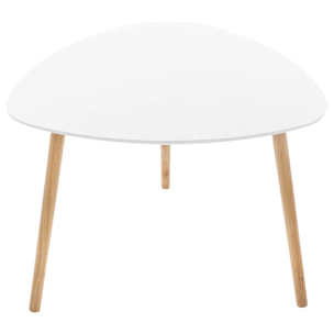 Lot de 3 tables gigognes "Mileo" blanc L34/46/60cm