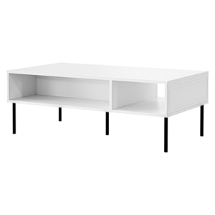 Lavaggi - table basse - 2 niches - 110 cm - Blanc