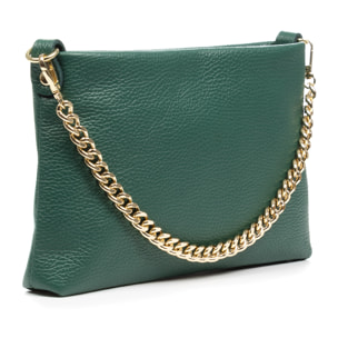 Angri borsa a tracolla donna. Pelle autentica finitura Dollaro