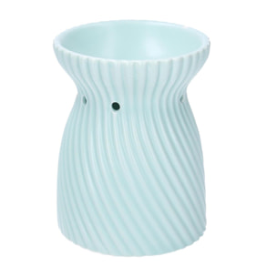 Bruciaessenze in ceramica verde tondo cmø10h13