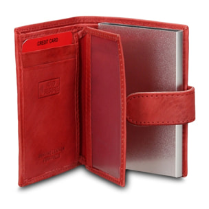 Portafoglio uomo in vera pelle - Modello Astor Prime - Casual - 7.5 x 10.0 x 2.0 cm