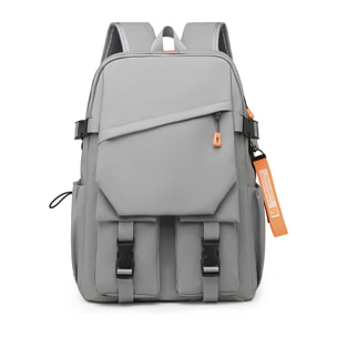 DAM Mochila para Laptop con interfaz de carga USB. 30x15x44 Cm. Color: Gris