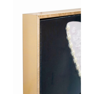 DIPINTO SU TELA LACCATO MARTY C/CORNICE -A- CM 62X4X92