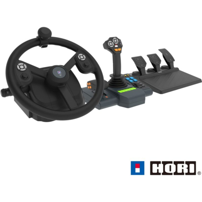Volant + Levier de vitesses + Pédalier HORI Farming Vehicle Control System