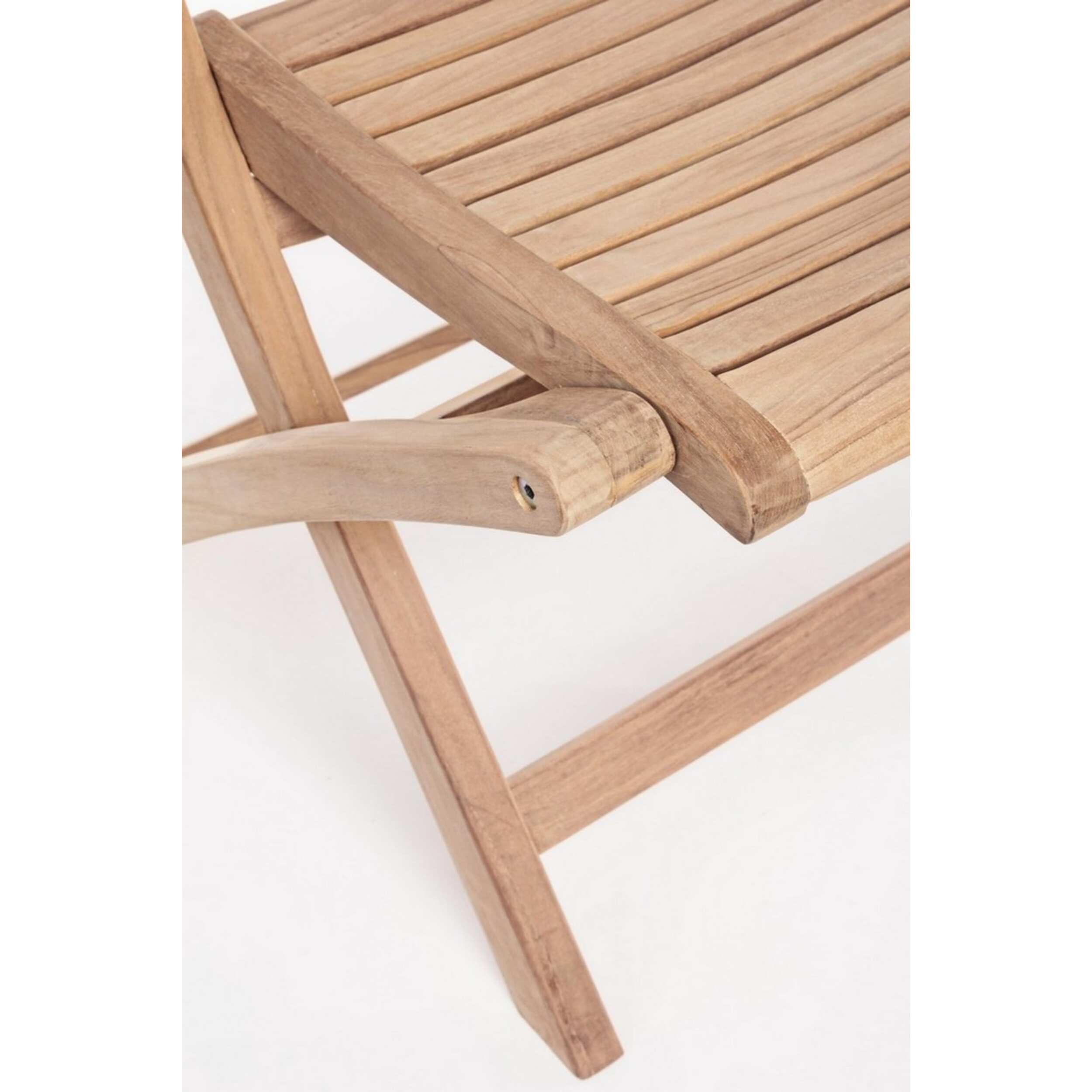Set di 2 sedie GALILEA in legno teak, pieghevoli