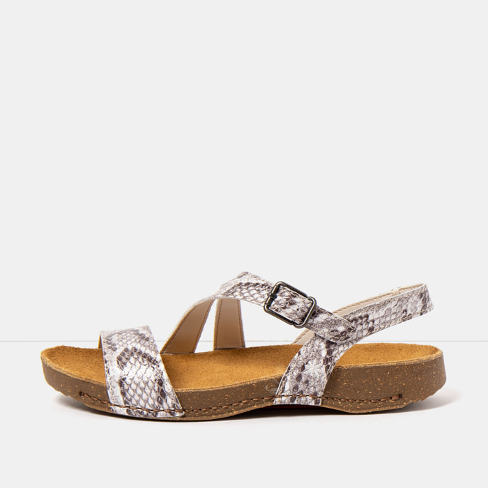 Sandalias 1045S SNAKE WHITE/ I BREATHE color White