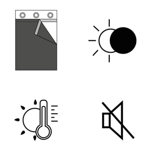 Doublure 100% occultante et thermique à velcro - Argent