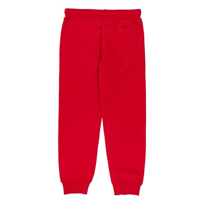 Pants french terry con patch logo Polo Club St Martin Rosso