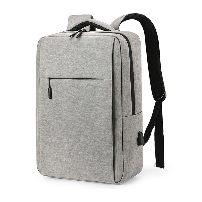 DAM Zaino per laptop  con interfaccia di ricarica USB. 30x13x48cm. Grigio