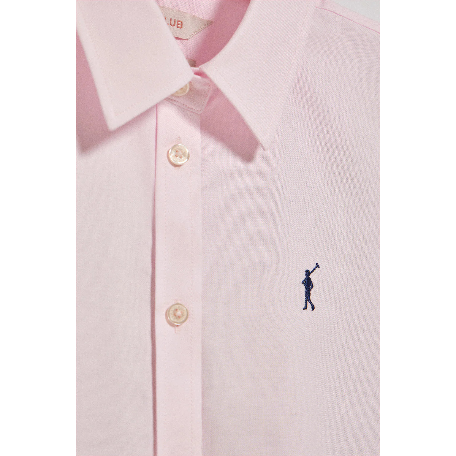 Camisa Oxford Regular fit rosa con logo Rigby Go
