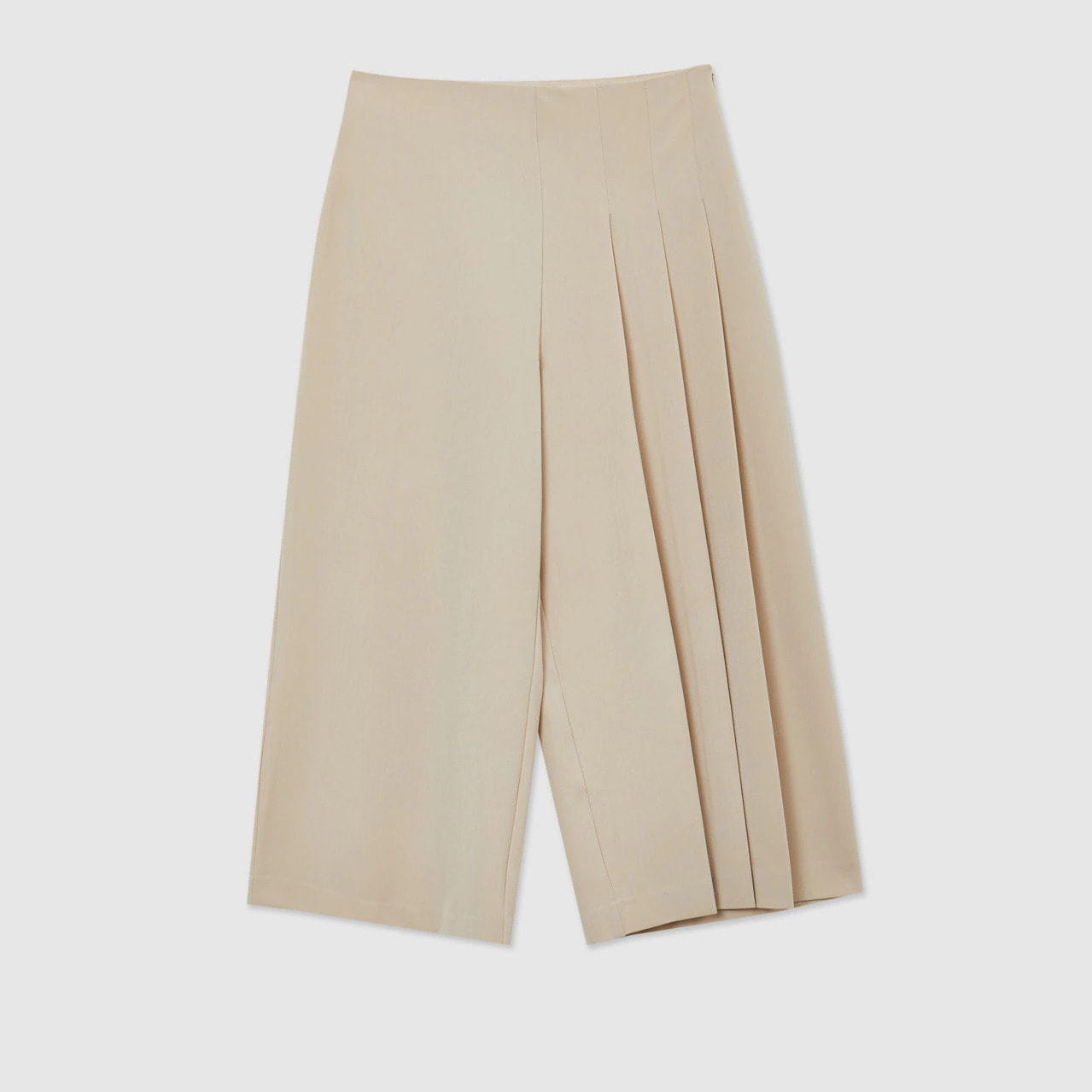 Pantalone culotte con pieghe