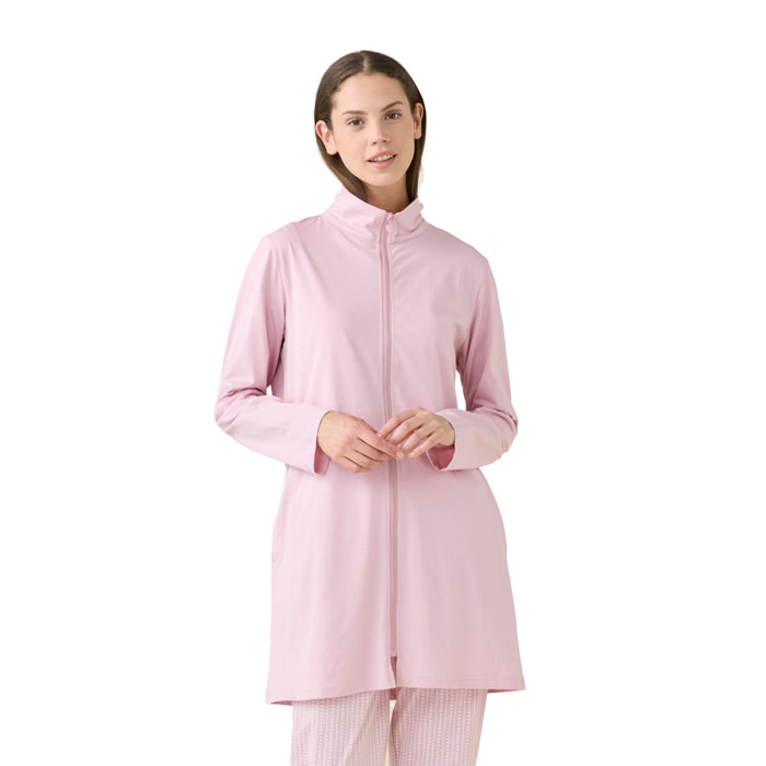 Vestaglia donna estiva in cotone articolo unito. Noidinotte