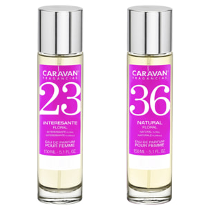 Set de 2 perfumes caravan para mujer nº36 y nº 23
