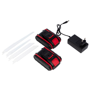 Sega a gattuccio con lama da 12 pollici e 2 batterie da 75000mAh.