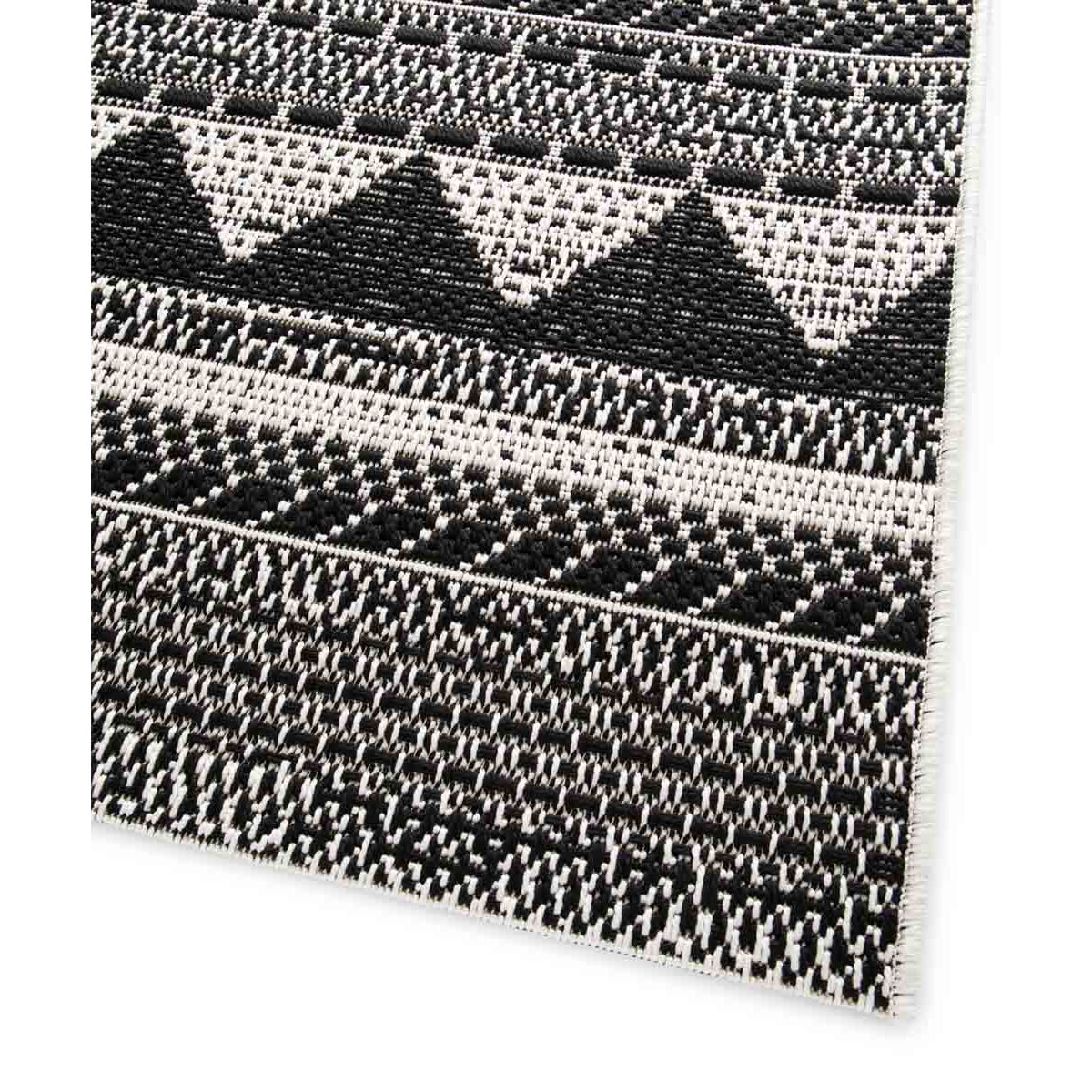 Tappeto Outdoor Grigio Nero