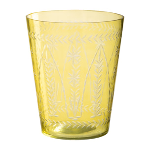 J-Line vase Tarifa - verre - jaune