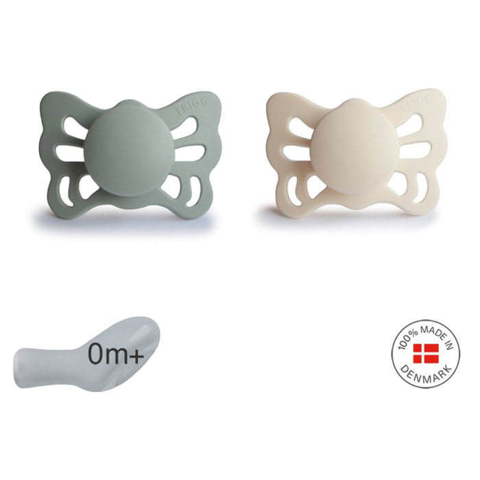 Frigg Pack 2 Chupetes Anat. Silicona Butterfly