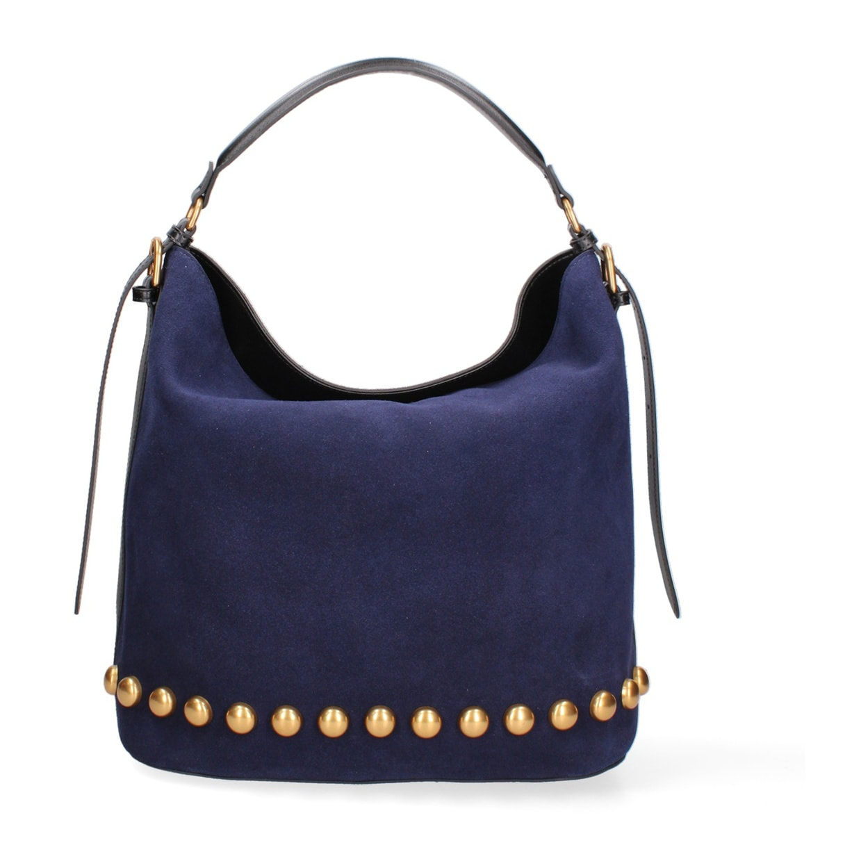 Borsa a spalla da donna Made in Italy - Modello Seraphina Plus - Pelle scamosciata - 31.0 x 31.0 x 15.0 cm