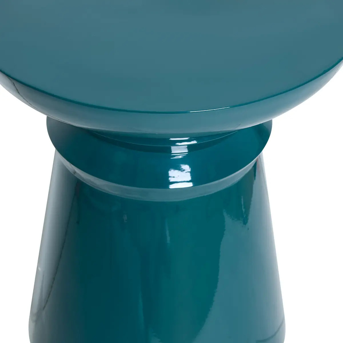 Table d'appoint Jaya ronde D.38cm bleu