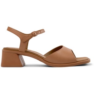 Sandalias - CAMPER Kora Sandal - Beige - Cuero liso