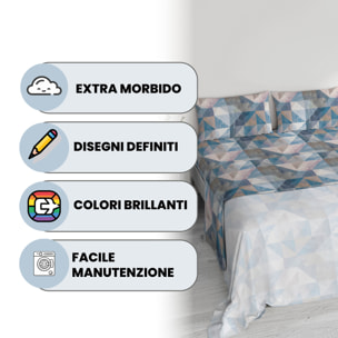 COMPLETO LETTO RIVER SINGOLO SEPIK BLUE