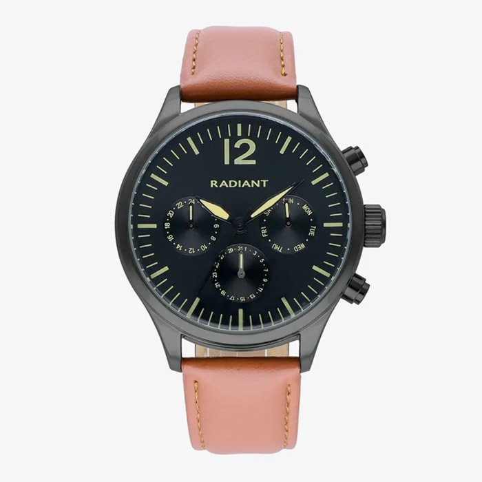 Reloj Radiant RA641701 Hombre Analogico Cuarzo con Correa de Cuero