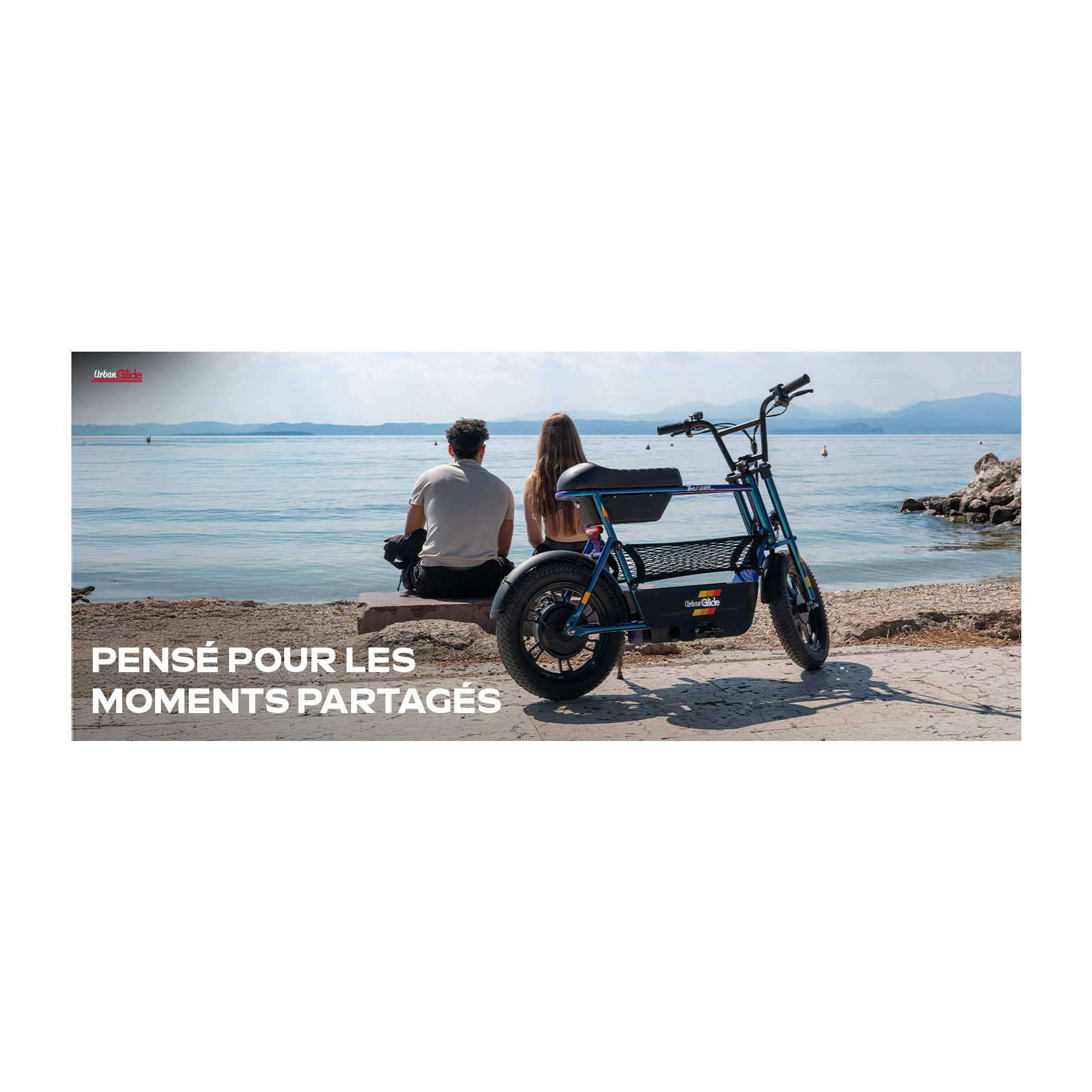 Draisienne Électrique UrbanGlide Thunder 160, 25 km/h, Autonomie 30 km, Roues 16 pouces Fat Tire, Freins à disque, Écran Batterie, Adulte