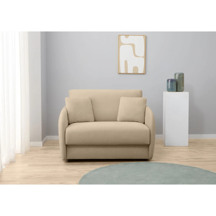 Sofá Cama Compact - Colchón Viscoelástico Individual - Tejido Bobak Antimanchas - Cojines incluídos - Múltiples colores - 5 Años de Garantía