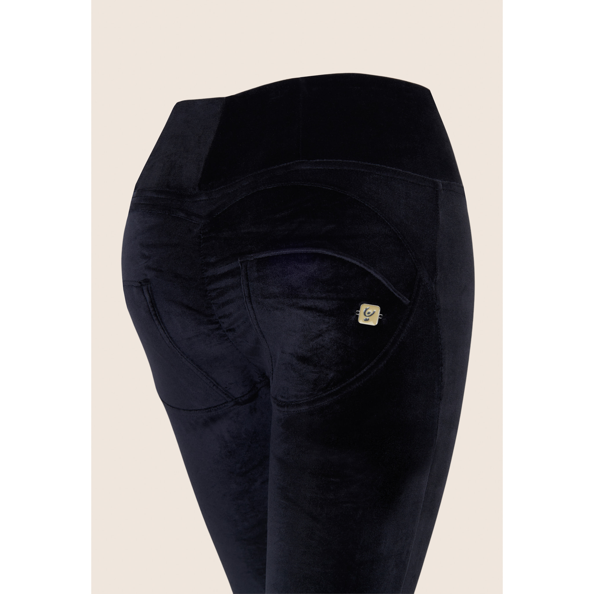 WR.UP® push up superskinny 7/8 vita alta effetto velluto