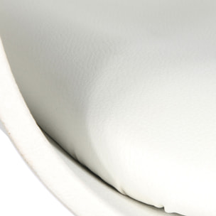 Fauteuil Pivotant Chicago Blanc - Lot De 2
