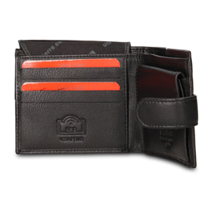 Portafoglio uomo in vera pelle - Modello Umbria Lux - Casual - 11.0 x 9.5 x 2.0 cm