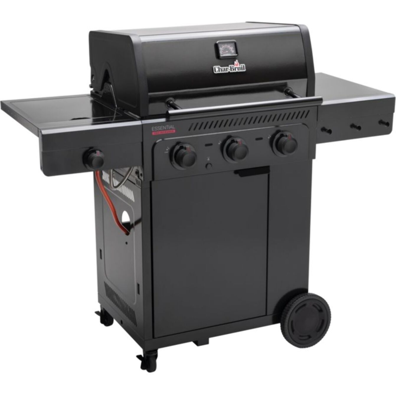 Barbecue gaz CHAR BROIL Essential 3G, sur chariot, 4 brûleurs dont 1 latéral, surface de cuisson 64 x 45 cm
