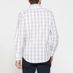 CAMICIA BUTTON-DOWN CON MANICA LUNGA E TASCHINO
